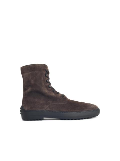 Tod's Tod's Brown Suede Ankle Boots Men