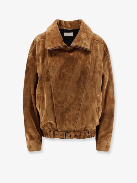 SAINT LAURENT Saint Laurent Women Oversized Vintage Split-Leather Jacket