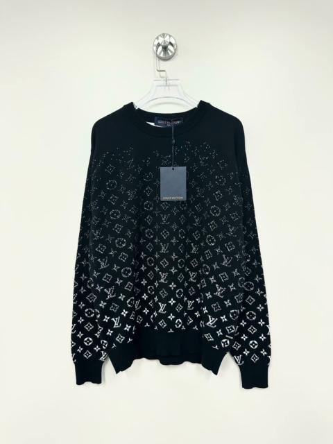 Louis Vuitton Louis Vuitton black gradient monogram knitted sweater