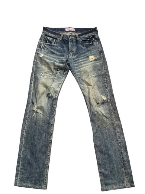 Hysteric Glamour Flash Report Distressed Denim Pants