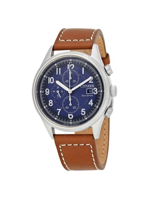 Citizen - Citizen Chandler Chronograph Eco-Drive Blue Dial Men's Watch CA0621-05L