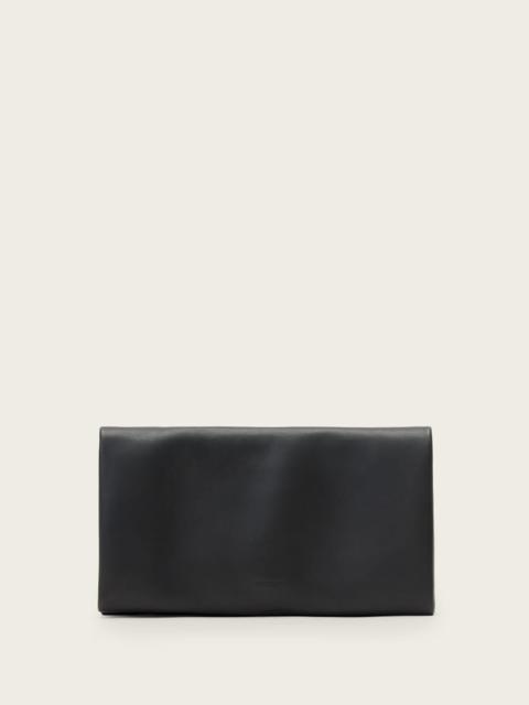 ALLSAINTS HARLUNA LEATHER CLUTCH BAG