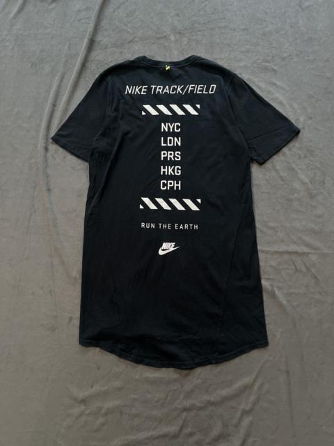 Nike Sportswear RU Elongated Track Tee Black T-Shirt Medium