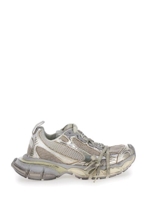 BALENCIAGA Balenciaga Women '3Xl' Metallic Low Top Sneakers With Logo Detail In Tech Fabric Woman