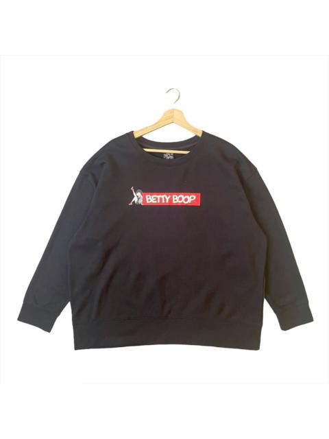 Other Designers Japanese Brand - Betty Boop Pullover Spellout Logo Sweatshirt Size XL