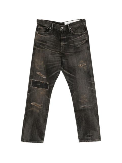 NEIGHBORHOOD DISTRESSED PATCH TROUSERS