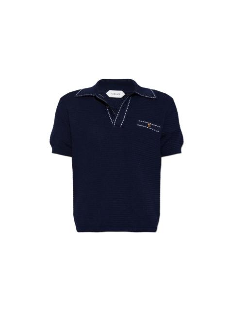 VERSACE VERSACE Navy Blue Polo With Pocket New & Authentic (Men's si