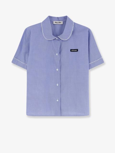 Miu Miu Miu Miu Vichy Cotton Shirt