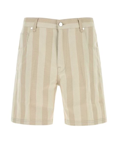 FENDI Fendi Men Embroidered Canvas Bermuda Shorts