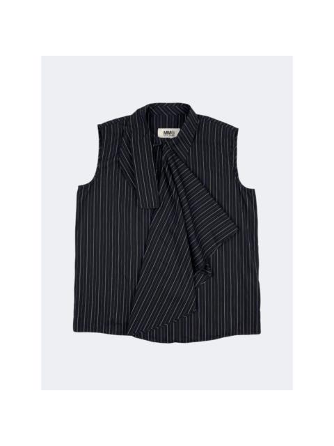 Maison Margiela MM6 Striped Wrap Shirt