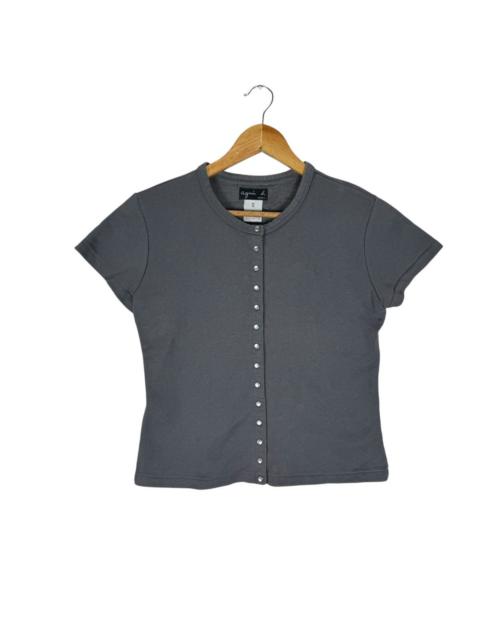 agnes b. - 🌟AGNES B SNAP BUTTON CARDIGAN SHORT SLEEVE SWEATER