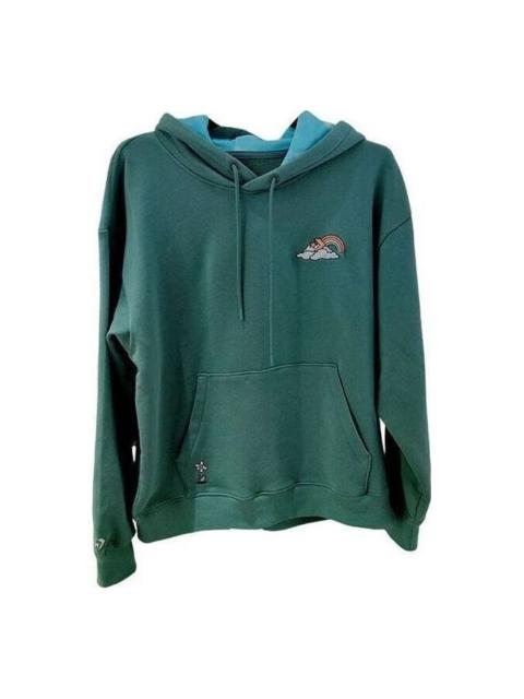 Converse Converse Rainbow Cloud Graphic Pullover Hoodie 'Green' 10025518-A02