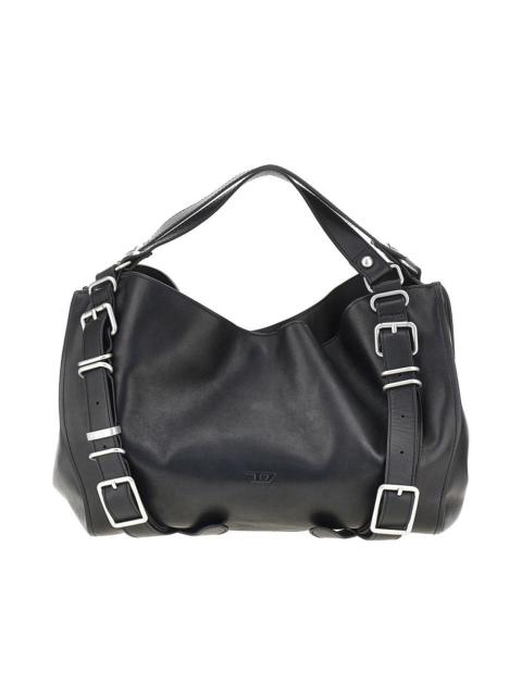 Diesel Diesel Leather Medium 'D-One' Bag Black