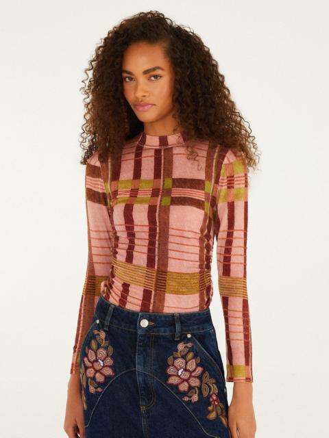 FARM RIO Thalita Long-Sleeve Knitted Top