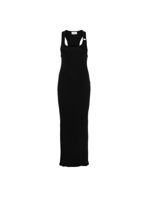 scoop-neck dress