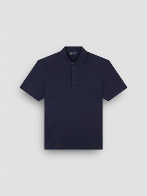 Paul & Shark SUPIMA® COTTON JERSEY POLO SHIRT WITH SHARK FIN EMBROIDERY