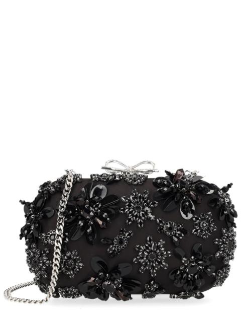 self-portrait "FLORAL CRYSTAL" CLUTCH BAG