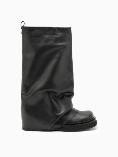 The Attico Robin Black Leather Boot