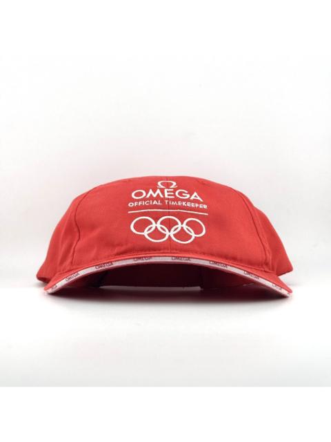 OMEGA Omega Olympic Official Timekeeper Red Cap