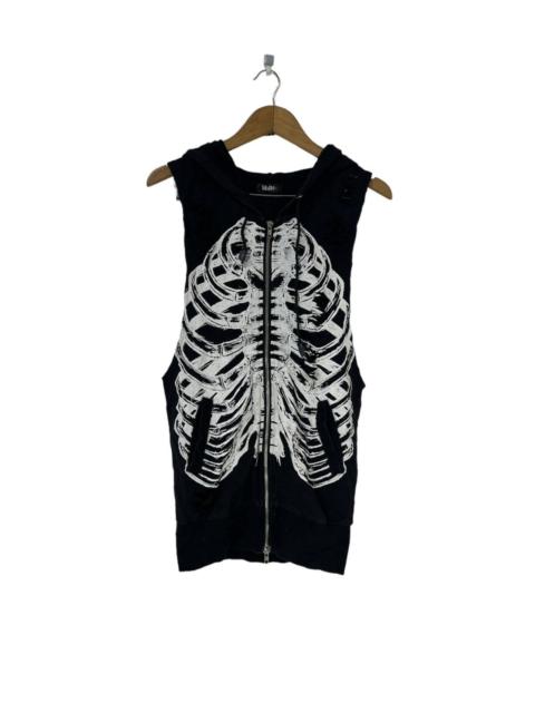 Other Designers Skulls - Skeleton Sleeveless Hoodies Jacket Distressed Design Skull