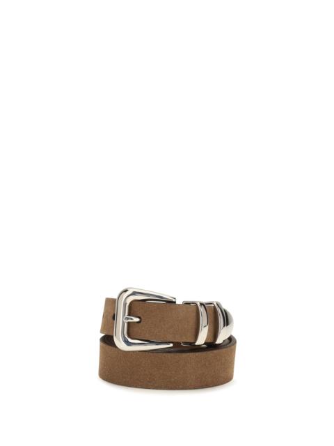 Brunello Cucinelli Brunello Cucinelli Suede Belt Nocciola