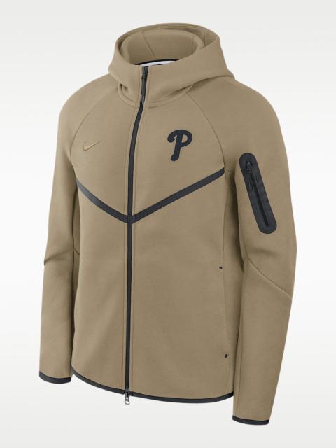 Nike Philadelphia Phillies Tech Fleece Windrunner Men's Nike MLB Full-Zip Hooded Jacket