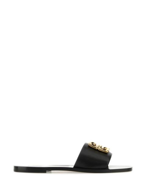 Givenchy Woman Black Leather 4G Baroque Slippers