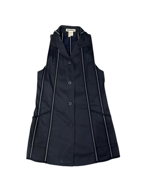ISSEY MIYAKE ISSEY MIYAKE STRIPED SLEEVELES JACKET SIZE 3 JAPAN