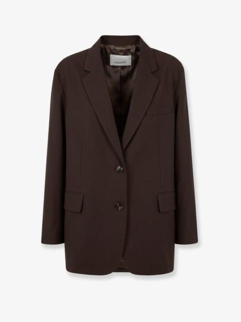 The Frankie Shop The Frankie Shop Bea Oversized Blazer Dark Expresso