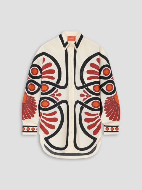 Other Designers Better Than Your Boyfriend's printed cotton-poplin shirt