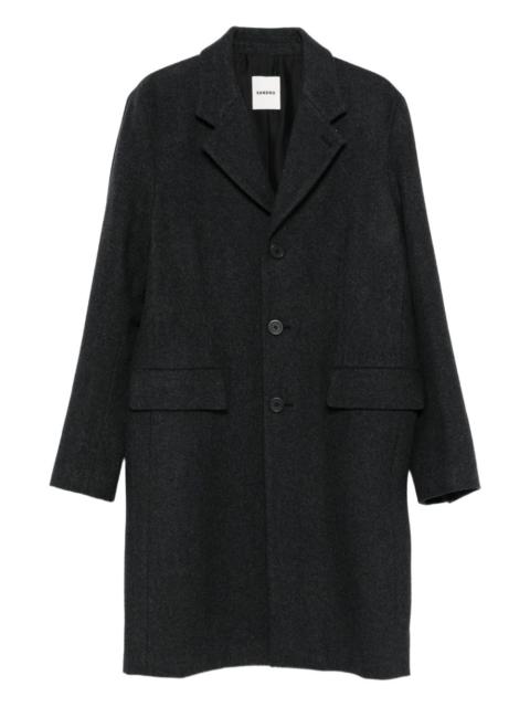 Sandro three-button wool coat