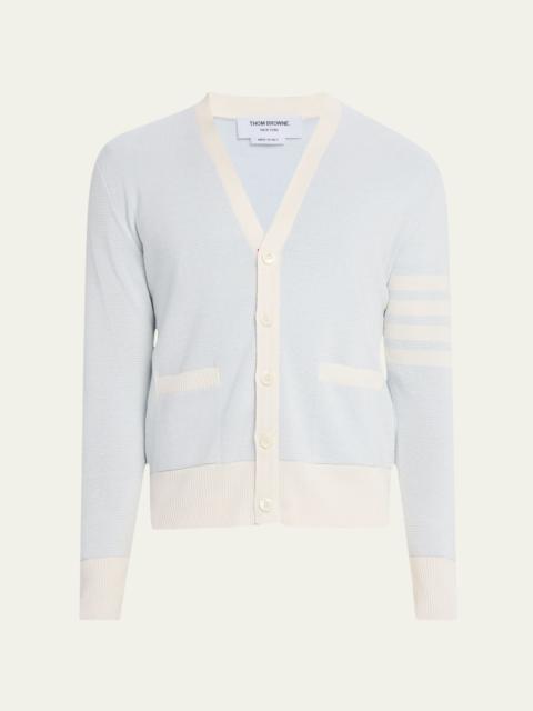 Men's Sleeve-Stripe Knit Cardigan