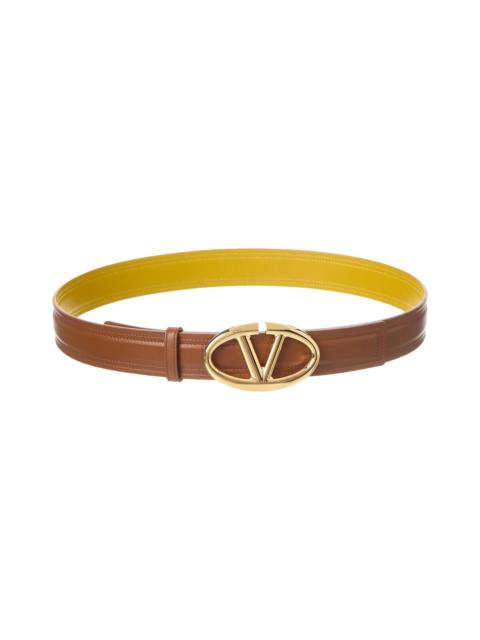 Valentino Valentino Vlogo 30 mm Moon Leather Belt