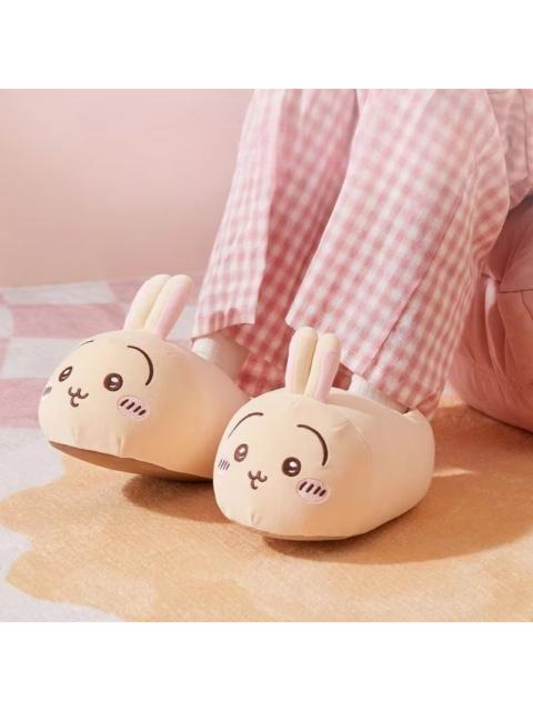 Other Designers Cute Anime Usagi Cat Kawaii Plush Indoor Slippers Adult Kids Warm Shoes Home