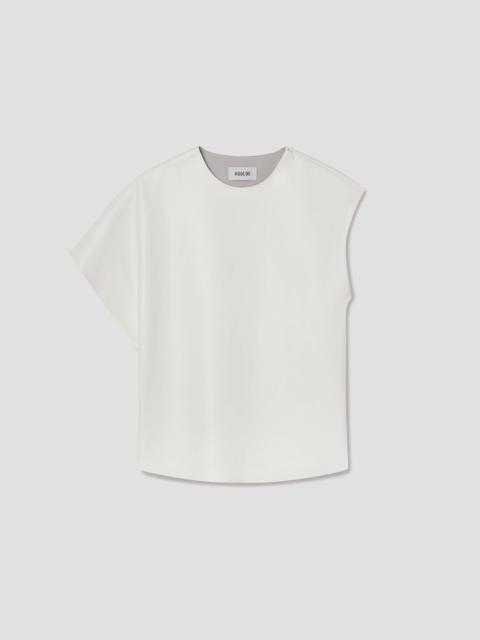 AGOLDE CORRINE TEE (VEGAN LEATHER) IN COLLAGEN