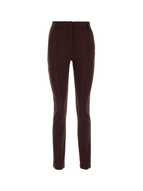 Sportmax Women Chocolate Stretch Nylon Skinny Ricetta Pant