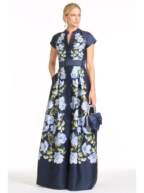SACHIN & BABI MARTA GOWN - FLORAL FRESCO