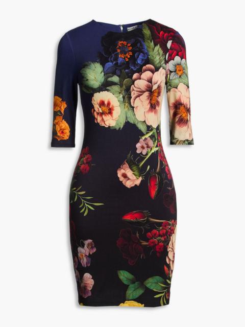 Alice + Olivia Delora floral-print jersey mini dress