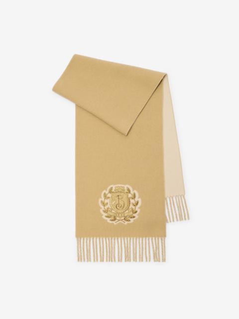 Burberry B Crest Cashmere Scarf