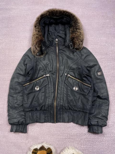 Other Designers Vintage - Y2K Junya Watanbe LGB IfSixWasNine Style Fur Jacket Hoodie