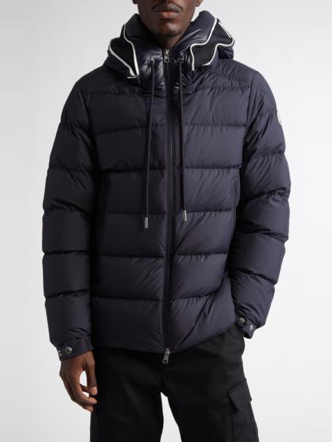 Moncler Moncler Cardere Hooded Down Puffer Jacket in Dark Navy Blue at Nordstrom