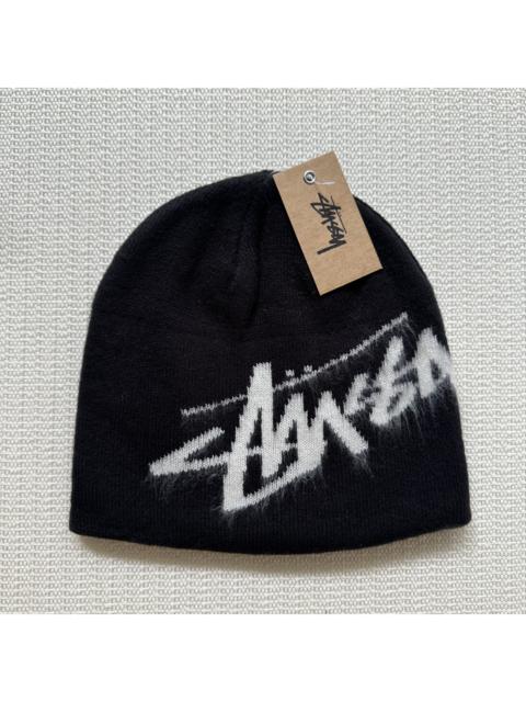 Stüssy Stussy Brushed Out Stock Skull Cap Beanie Hat / Black