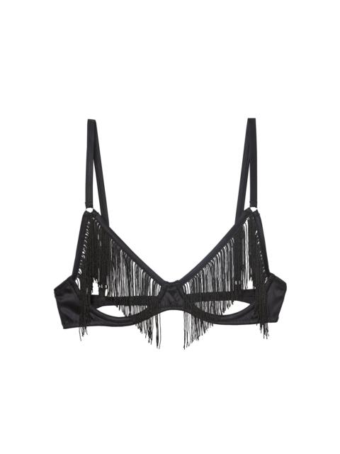 Fleur du Mal Fringe Ouvert Bra