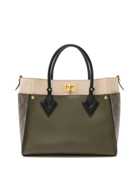 Louis Vuitton Louis Vuitton Beige Monogram Canvas On My Side MM (Authentic Pre-Loved)