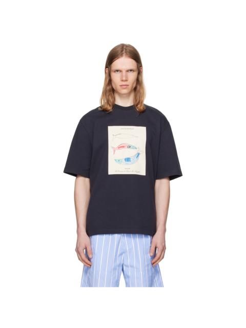 JACQUEMUS Navy La Croisière 'The Marino' T-shirt