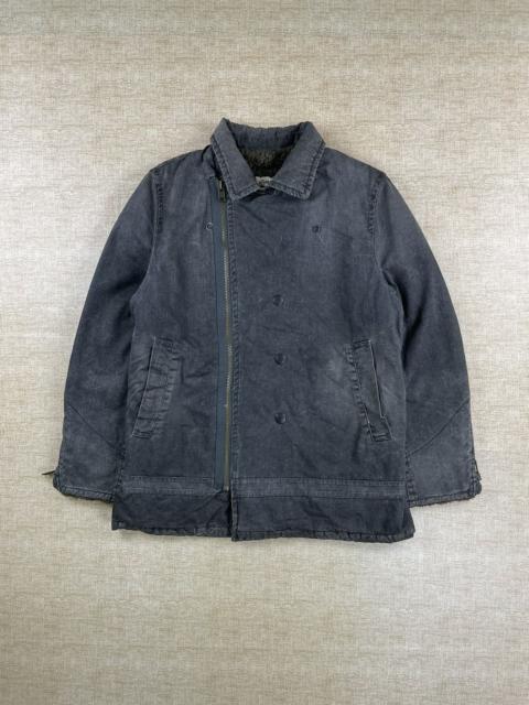 Other Designers Johnbull × Vintage - Vintage John Bull Double Collar Lined Sherpa Canvas Jacket