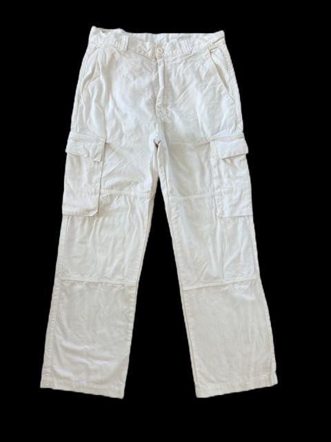 Other Designers United Colors Of Benetton - WHITE CARGO PANTS WORKWEAR STY UNITED COLOR OF BENAETTON