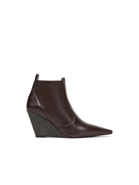 Brunello Cucinelli Brunello Cucinelli Monili Wedge Ankle Boots Women