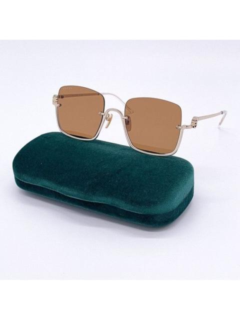 GUCCI NEW GUCCI GG1279S 002 WOMEN BROWN SQUARE SUNGLASSES