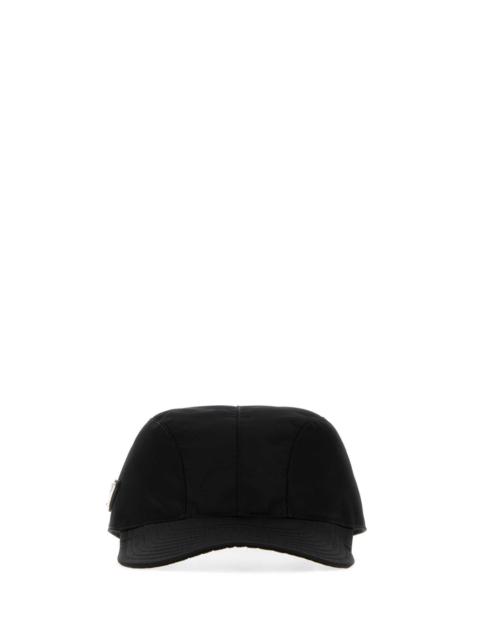 Prada Prada Men Black Re-Nylon Baseball Cap